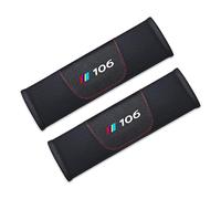 MOOWI 2 Pcs Seatbelt strap cover for Peugeot 106, Car Seatbelt Protector Soft Comfort Seat Belt Shoulder Strap Cover Harness Pad, Seat Belts Covers Padding