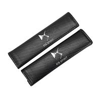 MOOWI 2Pcs Car Seat Belt Pads for DS Spirit DS3 DS4 DS4S DS5 5LS DS6 DS7, Leather Seat Belt Shoulder Protector Soft and Comfort, Seatbelt Strap Covers Guarding Neck and Shoulder