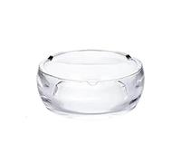 MOOWI Ashtrays Glass Ashtray Round Transparent for Living Room Room Office Desktop Coffee Table Ornaments Cigarette Ashtray(Clear)