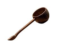 MOOWI Dinner Spoons Coconut shell spoon wooden long handle spoon watering spoon creative spoon Tablespoons