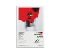 MOOWI Rihanna Poster Anti Album Cover Poster for Bedroom Aesthetic Canvas Art Wall Decor 16x24inch(40x60cm)