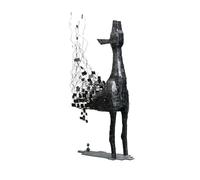 MOOWI Statue Decorations Creative Indoor Decorative Ornaments Large Wrought Iron Deer Sculpture Abstract Art Piece Home Decor Object