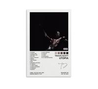 MOOWI Travis Poster Scott Utopia Album Cover Posters for Bedroom Aesthetic Canvas Art Wall Decor 16x24inch(40x60cm)