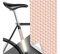 MOOXIBIKE Panel Art Deco Rose Gold Reflective, Frame Protection Sticker for Road Bike, MTB, Trekking Bike, Fixie, Mountain Bike, Holland Bike, City Bike, Scooter, Rollator up to approx. 15 cm Frame Circumference
