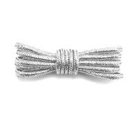 Mooybay 1 Pair 4 mm Wide, Metal Sequin Round Laces, Silk Rainbow Gradient Laces for Sports and Casual Shoes Accessories,120cm
