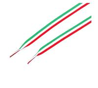 Mooybay 1 Pair of 1cm Wide, Colorful Shoelaces, Red, White and Blue Mixed Canvas Shoelaces, Suitable for Sports and Casual Shoes,100cm