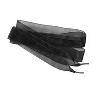 Mooybay 1 Pair of 2.5cm Wide, Flat Tulle Shoelaces, Chiffon Shoelaces, Suitable for Sneakers and Ballet Shoes, Accessories,140cm