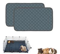Mooydee 2 Pack Guinea Pig Cage Liners for C&C 2x3 Habitat Washable Guinea Pig Bedding Super Absorbent | Waterproof | Non Slip| Reusable Guinea Pig Pee Pads for Small Animals Cages - 41.3" x 27.6"