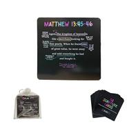 MOOYIYAN 52 Scripture Cards with Stand,Mapped Bible Verse,a Mapped Bible Verse for Every Week of The Year,Christian Bible Giftsfor Memory, Prayer, and Encouragement-26 Double-Sided