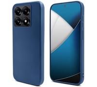 Moozy Lifestyle. Silicone Phone Case for Xiaomi 14T Pro, Liquid Silicone Lightweight Case with Matte Finish and Soft Microfiber Lining, Cover for Xiaomi 14T Pro, Dark blue