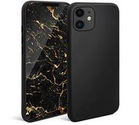 Moozy Minimalist Series Silicone Case for iPhone 11, Black - Matte Finish Lightweight Mobile Phone Case Ultra Slim Soft Protective TPU Cover with Matte Surface