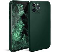 Moozy Minimalist Series Silicone Case for iPhone 11 Pro, Midnight Green - Matte Finish Lightweight Mobile Phone Case Ultra Slim Soft Protective TPU Cover with Matte Surface