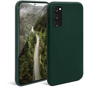 Moozy Minimalist Series Silicone Case for Samsung S20 5G and 4G, Midnight Green - Matte Finish Lightweight Mobile Phone Case Ultra Slim Soft Protective TPU Cover with Matte Surface