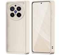 Moozy RimUP Phone Case for Vivo X200 Pro, Flexible TPU Bumper Shockproof Raised Edges Cover for Extra Protection, Precise Cutouts and Camera Lens Protector, Anti-Scratch, White