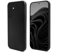 Moozy Silicone Case for Samsung A54 5G, Black - Liquid Silicone, Matte Finish, Soft Microfiber Lining, Raised Camera Edges