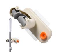 Mop And Broom Holder | Broom Hooks Wall Mounted | Traceless Clip Space-Saving Organizer Self-Adhesive for Workshop RV Shed Workplace Kitchen
