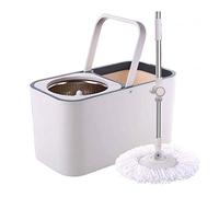Mop, and Bucket with 2 Pads Microfiber Floor Cleaning Simply Rotating Mops