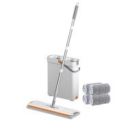 Mop And Bucket | with Separate Dirty Water System - Hands-Free Flat Floor Mop And Bucket,for Hardwood Floor Tile Kitchen Bathroom Living Room Window