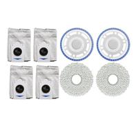 Mop Bracket Mop Pads Dust Bags Kit 8 Pack Plastic Bracket Suitable for Home Long Service Life and Optimal Performance Efficient MoppingEquipped with high-Quality Pads