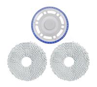 Mop Bracket Mop Pads Kit for 3 Pack Plastic Bracket Suitable for Home Long Service Life and Optimal Performance Efficient MoppingEquipped with high-Quality Pads (Blue)