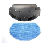 Mop Bracket Replacement Kit with Mop for Pads for MAMNV BR150 BR151 Robot Vacuum Cleaner, Fits BR150/BR151 and MANVINS , Reliable Cleaning Accessories (1 Mop Bracket+1 Rag )