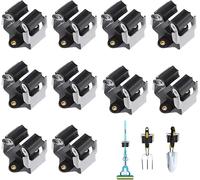 Mop Broom Holder, 10 Pack Mop Holder Wall Mounted Brush Hook Broom Bracket Heavy Duty Garden Tool Storage Sweeping Clip Hanger Organiser Umbrella Holder for Kitchen Bathroom Closet Garden Garage