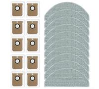 Mop Cloth and Dust Bag Kit, 10 Packs with Filters, Replacement Accessories for Wet Dry Vacuum, Efficient Dirt Pickup for Home Cleaning