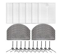 Mop Cloth Filter Brush Robot Vacuum Accessories, Compatible for Vyzzle, D10 Robotic Vacuum Cleaner Spare Accessories(Set B)