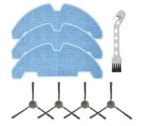 Mop Cloth Kit, Compatible for Lefant M330 Pro Robot Vacuum, 3 Mop Cloths 4 Side Brushes Cleaning Brush