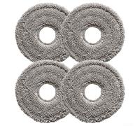 Mop Cloth Kit for Cecotec For Conga 15090 16090 AI SpinArm Home&Wash robots, microfiber replacement mopping pads, 4 Pack or 10 Pack option, machine washable floor cleaning cloths (4 Pack)