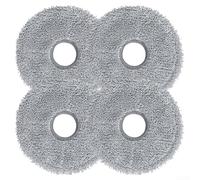 Mop Cloth Replacement Compatible for Conga 9990 AI Spin Evolution Ultra Power Vacuum Cleaner Microfiber Mop Pads 4 10 20 Pieces (4 PACK)
