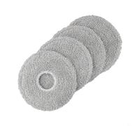 Mop Cloths Compatible with for cecotec for conga 10090 AI Spin Evolution for Ultra Power - Microfiber Replacement Pads for Robot Vacuum Cleaner - Grey Floor Towels 4 Pack(4 PACK)