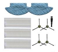 Mop Cloths, Filters & Side Brush Set For For Optimal PerFor Formance of For OKP Life K2/M210 Robot Vacuums (A)