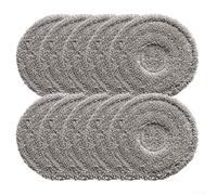 Mop Cloths Replacement For Cecotec For Conga 15090 16090 AI SpinArm Home Wash, Microfiber Mop Cloth Kit Available in 4 or 10 Pieces Pack (10 Pack)