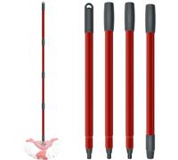 Mop Handle Compatible with Vileda Turbo Spin/Turbo Smart/EasyWring Mops,Adjustable Stick Replacement for Vileda Spin Mop Bucket,4-Section Germany Thread Mopping Replace Handle for Easy Installation