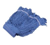 Mop Head Replacement Blue Polyester Cotton Yarn Corner Reach Refill | Water Absorbing Design for Home Cleaning, Bathroom Tile Floors, Linoleum, Janitorial Maintenance and Safer Sealed Floor Care