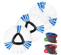 Mop Heads Replacement Compatible with Vileda H2Pro, 3 Pack Microfiber Refills