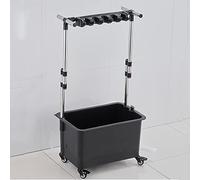 Mop Holder Broom Holder Drain Rack Broom Mop Holder Utility Rack For Mops And Brooms,Movable Broom Mop Holder,Commercial Mop Rack,Housekeeping Supplies Organizer,Garden Tool Storage,Mop Can Put Wet Mo