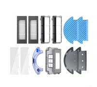 Mop Holder Water Tank Set with 2 Cloths, Plastic Cleaning Bucket and Stand for Home Floor Mopping, Easy Install White Replacement Parts Kit 12 Piece