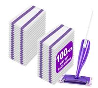 Mop Pad Refill Compatible with Swiffer WetJet Spray Mop, Wet Jet Mopping Pads for All Purpose Multi Surface Hardwood Floor Cleaning, 4 Layers Thickened and Super Absorbent, 100 Count.