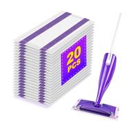 Mop Pad Refill Compatible with Swiffer WetJet Spray Mop, Wet Jet Mopping Pads for All Purpose Multi Surface Hardwood Floor Cleaning, 4 Layers Thickened and Super Absorbent, 20 Count.