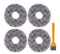 Mop Pads Compatible with ECOVACS DEEBOT X1 OMNI / T20 Omni/ T10 Omni/ X2 Omni Series Robot Vacuum and Mop Cleaner - Reusable and Washable Replacement Mop Head Cloth(4 Pack)
