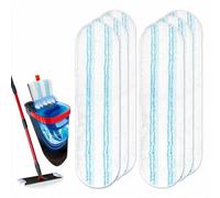 Mop Pads, Replacement Mop Pads Vileda Mops Head Replacement | Replacement Mop Pads with Wet Dry Dual Cleaning, Hook Loop Quick Attach Washable Reusable for Multi-Surface Floor Care