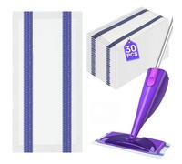 Mop Refill Pad for Flash Powermop, Microfiber Mop for All floors Cleaning, Disposable Mops Efficiently Absorb Water and Powerful Stain Removal (30)