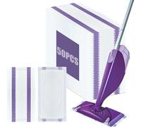 Mop Refill Pads for Flash Powermop, 50PCS Disposable Microfiber Mop for All floors Cleaning, Replacement Pad Refills for Swiffer Wet Jet Spray Mops, Efficiently Absorb Water