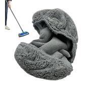 Mop Refill Pads, Stretch Loop Wet Dry Microfibre Cloths for Hard Floor Cleaning, Compatible with Most Standard Mop Heads