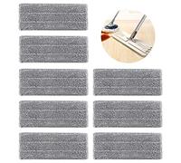 Mop Replacement Cloth 8 Pieces Replacement Floor Mop Covers Mop Microfibre Cleaning Pads Flat Mop Cleaning Pad Flat Mop Velcro Cleaning Refill Pads Suitable for Most Floor Types Machine Washable