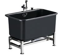 Mop Service Basin, Indoor/Outdoor Freestanding Sink Laundry Room Slop Sink Utility Tub Mop Bucket with Faucet for Restaurant Business,#2,#1-40cm(15.7in)