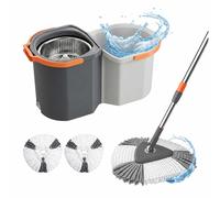 Mop set, mop bucket, spin mop system, 2-chamber, 7.5 litres