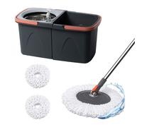 Mop set, mop bucket, spin triangular mop system, 14L, coral